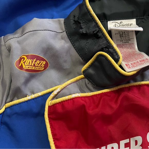 Disney Cars Pitt crew Costume - Blue, Red, and Black - Picture 7 of 9